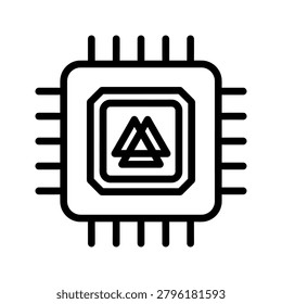 Secure Enclave Processor Icon for Hardware Isolation