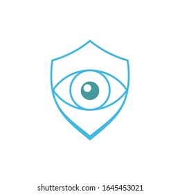 Secure eye logo template vector icon design