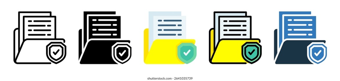 Secure File Icon Multiple Style