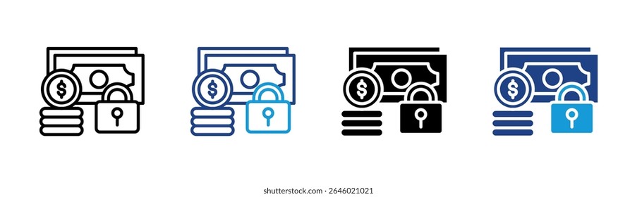 Elemento De Ícone Do Secure Finance Para Design