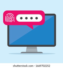 secure flat icon illustration vector 