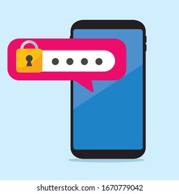 secure flat icon illustration vector 