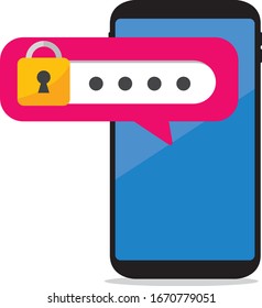 secure flat icon illustration vector 