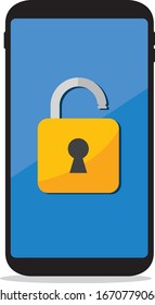secure flat icon illustration vector 