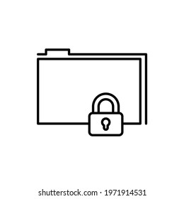 Secure Folder icon vector illustration