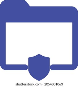Secure folder Isolated Vector icon which can easily modify or edit

