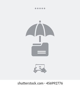 Secure folder - Minimal vector icon