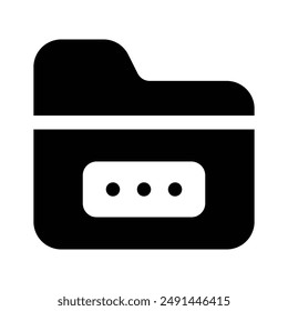 Secure folder vector design in modern and trendy style