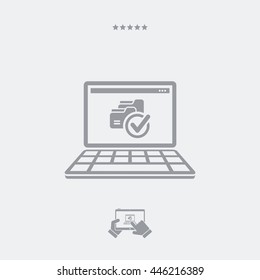 Secure folders - Essential designer minimal icon