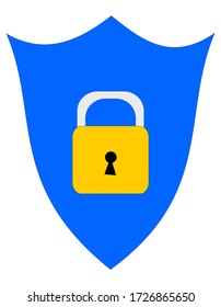 secure glyph flat vector vpn icon for apps and web