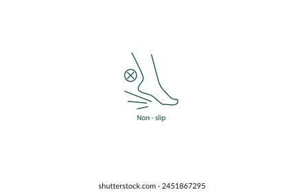 Secure Grip: Non-Slip Safety Feature Vector Icon