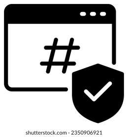 Secure Hashing Icon for uiux, infographic, etc