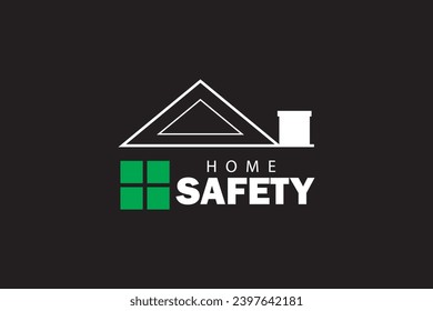 Concepto de hogar seguro: Un entorno doméstico bien protegido, con énfasis en la seguridad y protección, aislado en el fondo negro. 