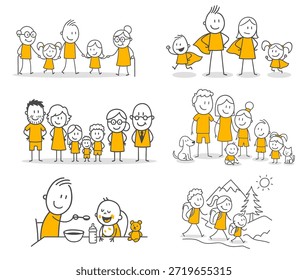 Un entorno hogareño seguro donde los niños crecen bajo la guía de los abuelos junto con los padres que abrazan un espíritu de superhéroe.