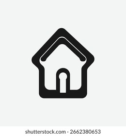 Secure Home Logo Design - Haus mit Schloss Symbol Symbol