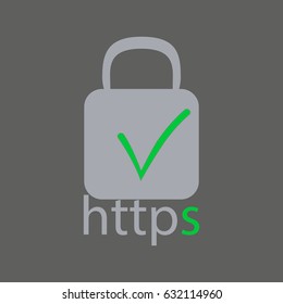 Secure icon illustration