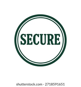Vector seguro del sello del logotipo del icono en el fondo blanco
Icono de sello de Vector