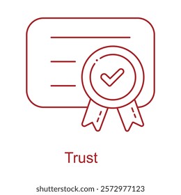 A secure icon representing trusts and fiduciary relationships in law.