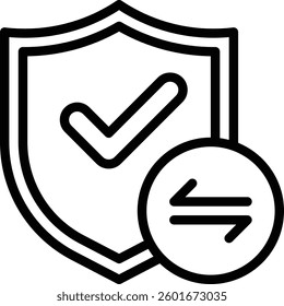 Secure Icon. Shield Protection Icon