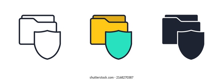 secure icon symbol template for graphic and web design collection logo vector illustration
