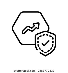 Secure icon vector stock illustration