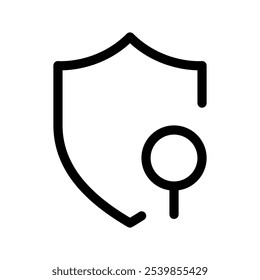 Ilustração de design de símbolo de vetor de ícone seguro