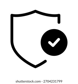 Ilustración de diseño de símbolo de Vector de icono seguro