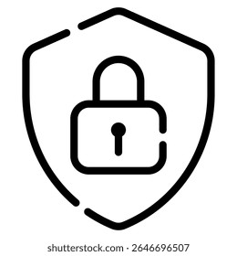 Secure icon, for web, app, infographic, etc