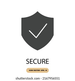 secure icons  symbol vector elements for infographic web