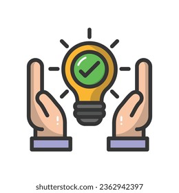 Secure Idea vector icon which can easily modify or edit

