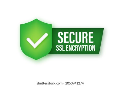 Secure internet connection SSL icon. SSL safe guard. Vector stock illustration. 