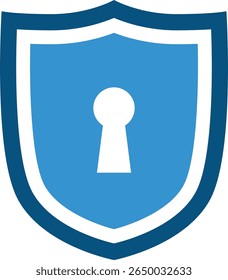 Ícone de Internet segura. Escudo protetor sinaliza segurança digital com a imagem de um cadeado. Web de proteção de segurança de símbolo
