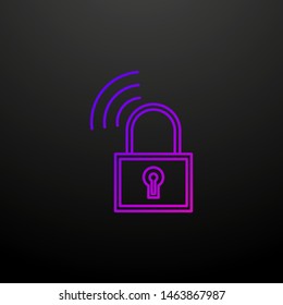 Secure line vpn outline nolan icon. Elements of security set. Simple icon for websites, web design, mobile app, info graphics