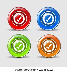 Secure Link Colorful Vector Icon Design