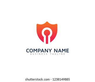 Secure Lock Vector Logo Template Design