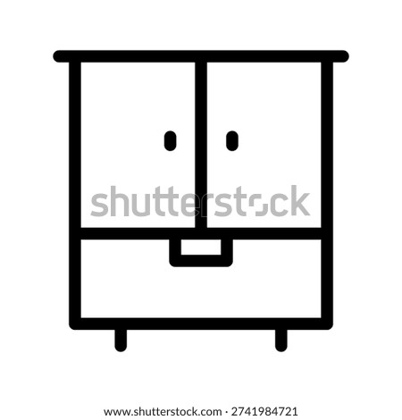 Secure Locker icon set for storage security, personal safety and facility management