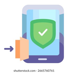 Elemento de icono de Inicio de sesión seguro para el diseño