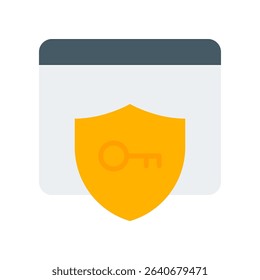Secure Login Vector for Bank Account Protection. Password access icon, two-factor authentication design, finance safety concept