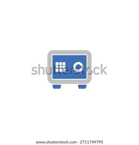 Secure Metal Financial Storage Safe Deposit Icon