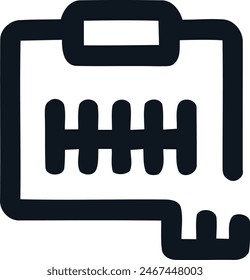 Ilustración de Key Locker minimalista segura.