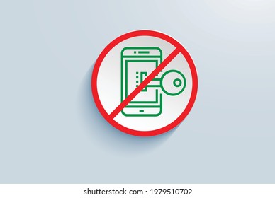 Secure Mobile Channel Ban Icon