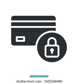 Secure Money Icon Vector Illustration Logo Template For Website Or Mobile App.