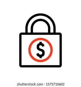 
Secure money vector icon in here