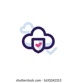 Secure Network Icon for Website, Presentation, Banner or other design