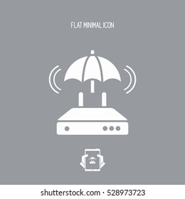 Secure network - Minimal vector icon