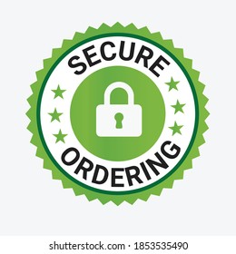 
Secure Ordering Trust Badge, Secure-icon, Trust Badge