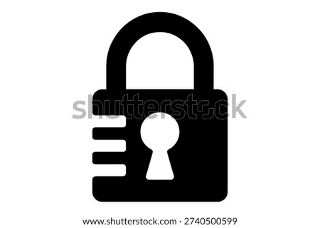 secure padlock icon, embodying concept of data protection and privacy, a visual symbol
