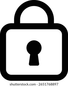 Secure Padlock Icon for Privacy and Protection