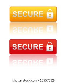 Secure padlock icon,Vector illustration