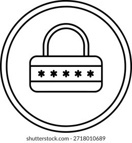 Secure Padlock Password Privacy Icon
